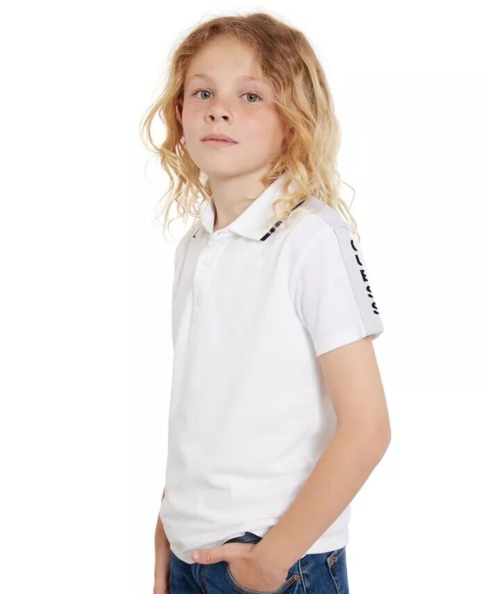 Рубашка-поло с короткими рукавами и тесьмой для Big Boys Guess, белый
Рубашка-поло с короткими рукавами и тесьмой для Big Boys Guess, белый