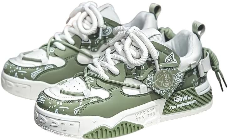 Мужские кроссовки низкие на шнуровке для круглогодичного ношения - оливково-зеленый/черный/белый цвет - верх из синтетики и ткани, амортизирующая подошва - легкая городская обувь для зала, скейтбординга и повседневной носки Clolinde
Мужские кроссовки низкие на шнуровке для круглогодичного ношения - оливково-зеленый/черный/белый цвет - верх из синтетики и ткани, амортизирующая подошва - легкая городская обувь для зала, скейтбординга и повседневной носки Clolinde