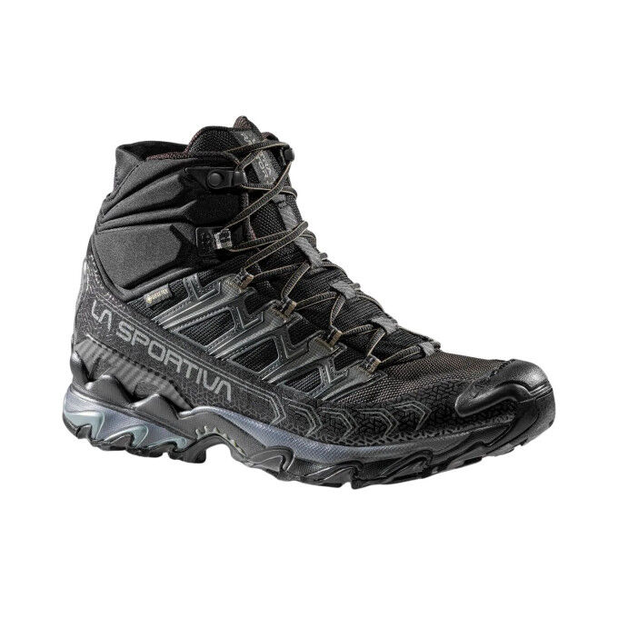 Мужские походные ботинки La Sportiva Ultra Raptor II Mid GTX - черный/глиняный
Мужские походные ботинки La Sportiva Ultra Raptor II Mid GTX - черный/глиняный
