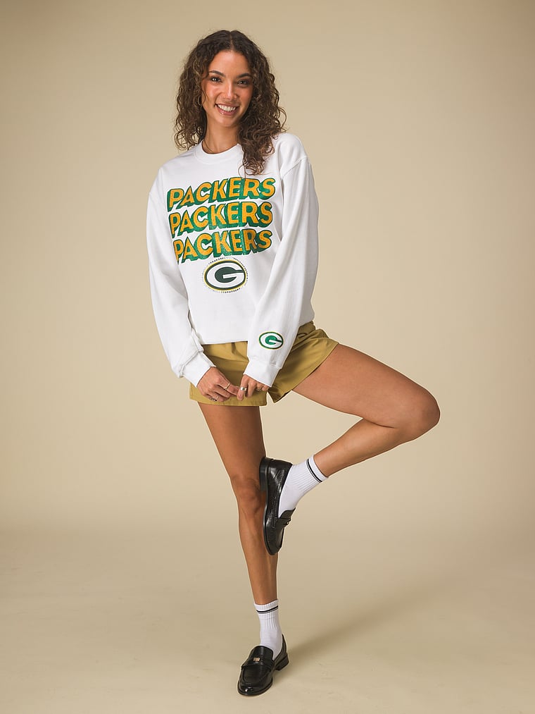 Флисовая толстовка Green Bay Packers с надписью "Bling Crew" Junk Food Clothing, white-packers
Флисовая толстовка Green Bay Packers с надписью "Bling Crew" Junk Food Clothing, white-packers