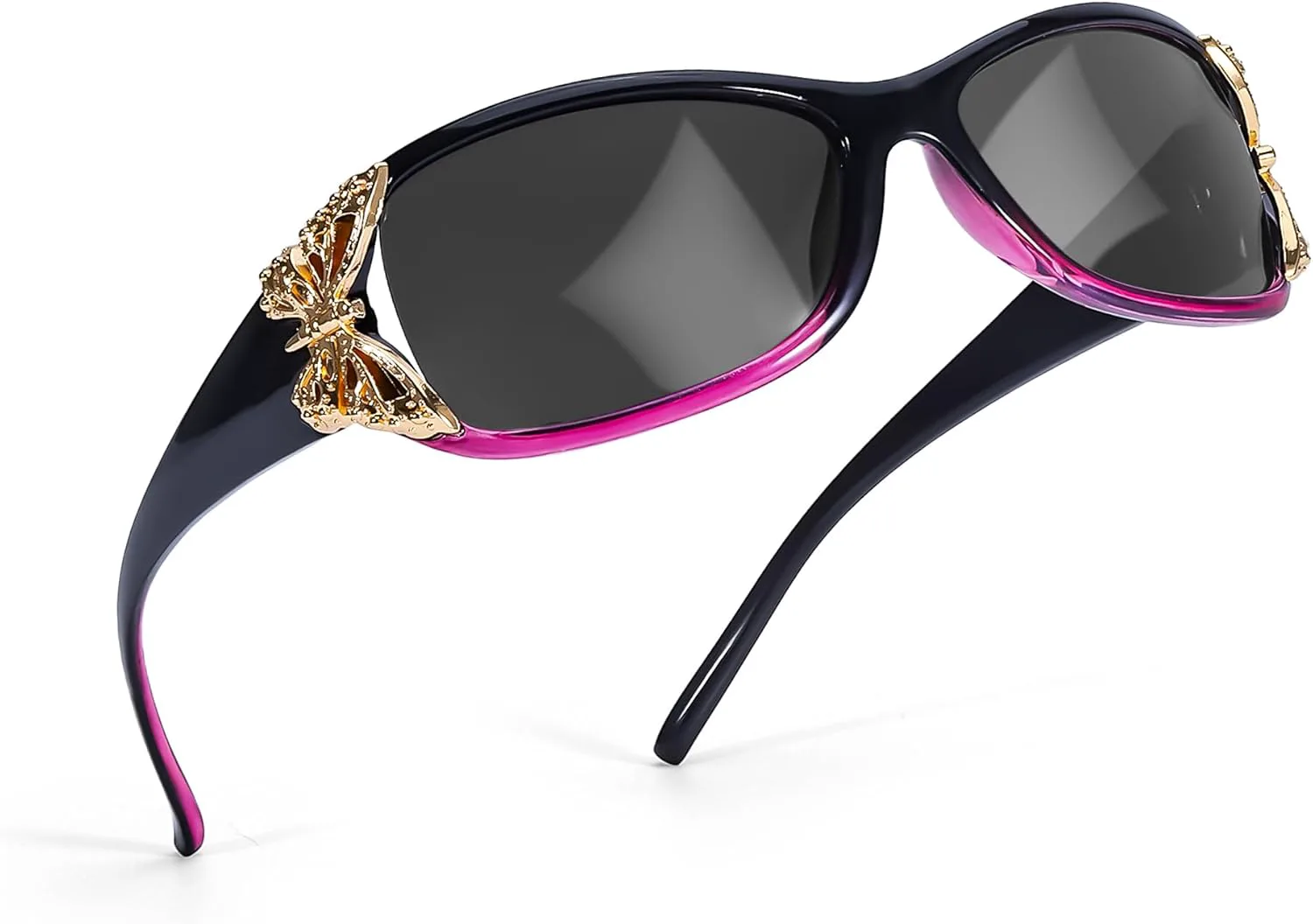Женские поляризованные солнцезащитные очки FancyPink — стильная оправа в форме бабочки с защитой от УФ-излучения, S1-black Purple Frame Grey Butterfly Sunglasses
Женские поляризованные солнцезащитные очки FancyPink — стильная оправа в форме бабочки с защитой от УФ-излучения, S1-black Purple Frame Grey Butterfly Sunglasses