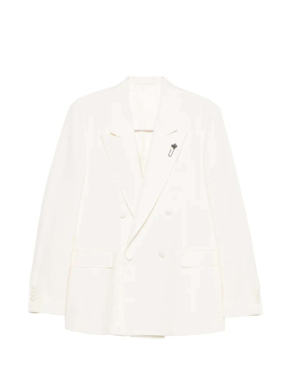 Двубортный пиджак Lardini, белый
Двубортный пиджак Lardini, белый