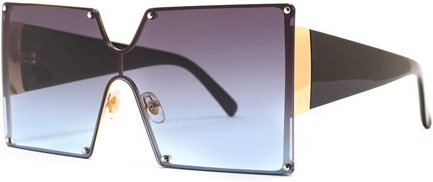 Большие солнцезащитные очки для женщин, без оправы, цельные, с градиентным переходом цвета, роскошные, ретро, с защитой от УФ-излучения UV400, винтажные, мужские HVTVTLA, Gray Blue
Большие солнцезащитные очки для женщин, без оправы, цельные, с градиентным переходом цвета, роскошные, ретро, с защитой от УФ-излучения UV400, винтажные, мужские HVTVTLA, Gray Blue