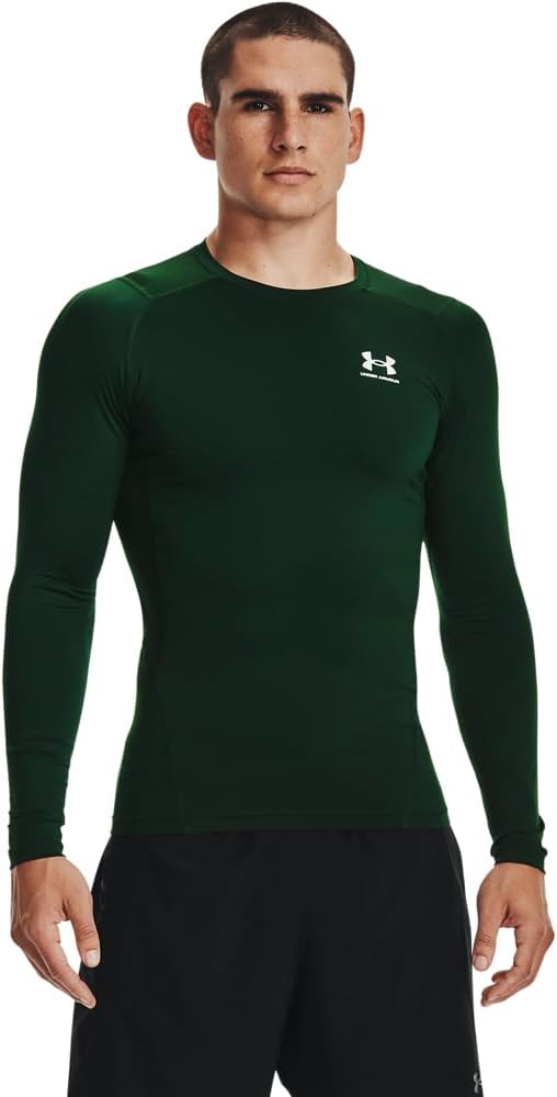 Under Armour мужская термобельевая компрессионная футболка с длинным рукавом, Forest Green (301)/White
Under Armour мужская термобельевая компрессионная футболка с длинным рукавом, Forest Green (301)/White