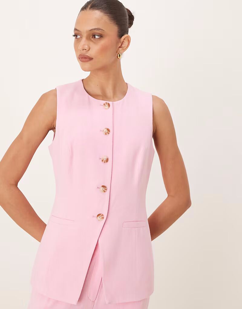 Жилет-комбинезон с длинными рукавами от Nobody's Child розового цвета
Жилет-комбинезон с длинными рукавами от Nobody's Child розового цвета