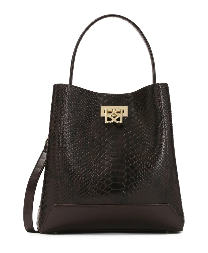 Сумочка со змеиным узором Kazar, коричневый
Сумочка со змеиным узором Kazar, коричневый