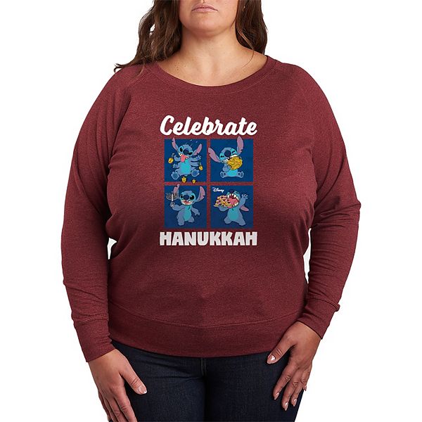 Футболка с длинным рукавом Lilo & Stitch Celebrate Hanukkah из френч-терри plus size Disney, Heather Maroon
Футболка с длинным рукавом Lilo & Stitch Celebrate Hanukkah из френч-терри plus size Disney, Heather Maroon