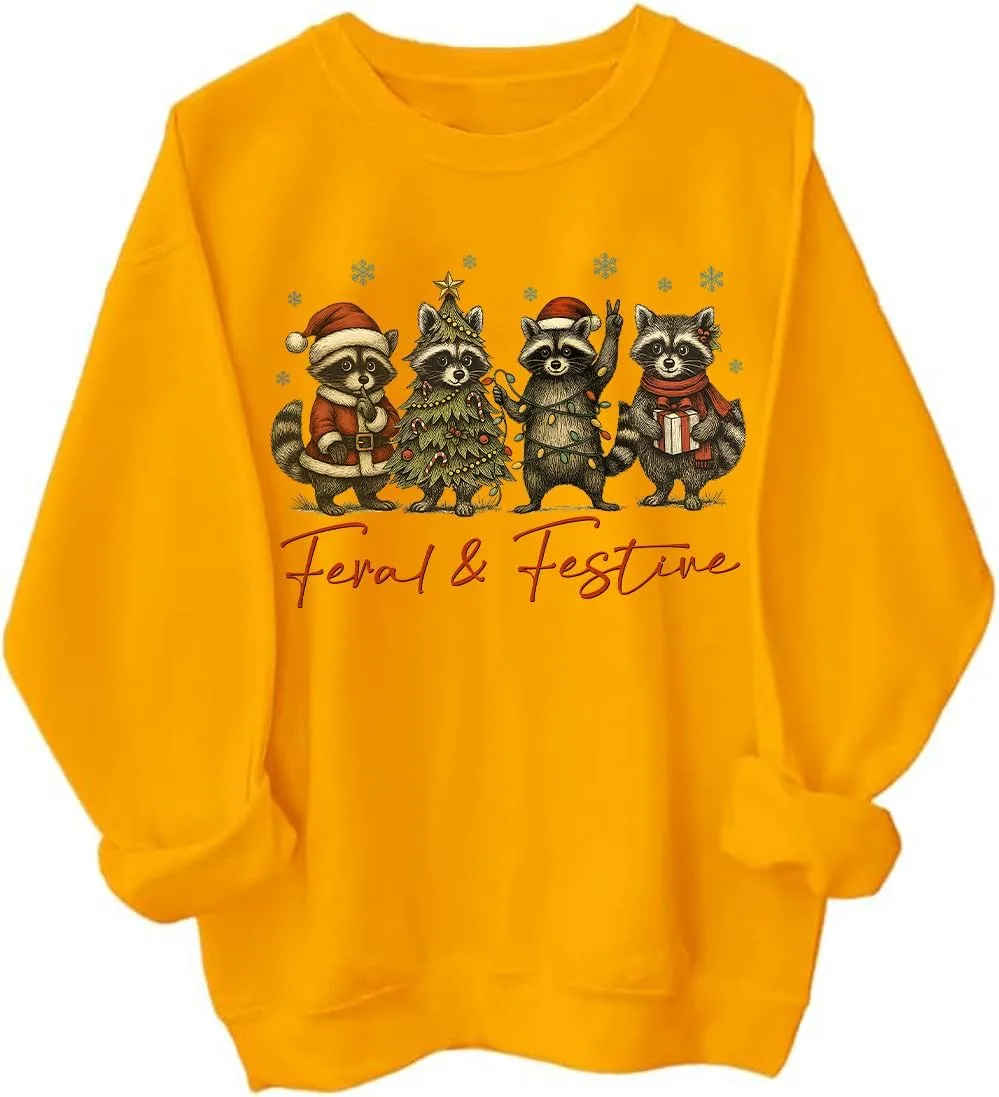 Толстовка с капюшоном Feral & Festive с енотом, длинный рукав PZJUS
Толстовка с капюшоном Feral & Festive с енотом, длинный рукав PZJUS