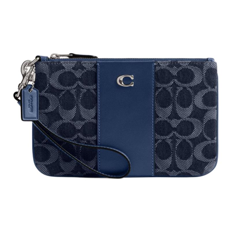 COACH Женская сумка-клатч из джинсовой ткани с телячьей кожей в темно-синем и разноцветном исполнении
COACH Женская сумка-клатч из джинсовой ткани с телячьей кожей в темно-синем и разноцветном исполнении