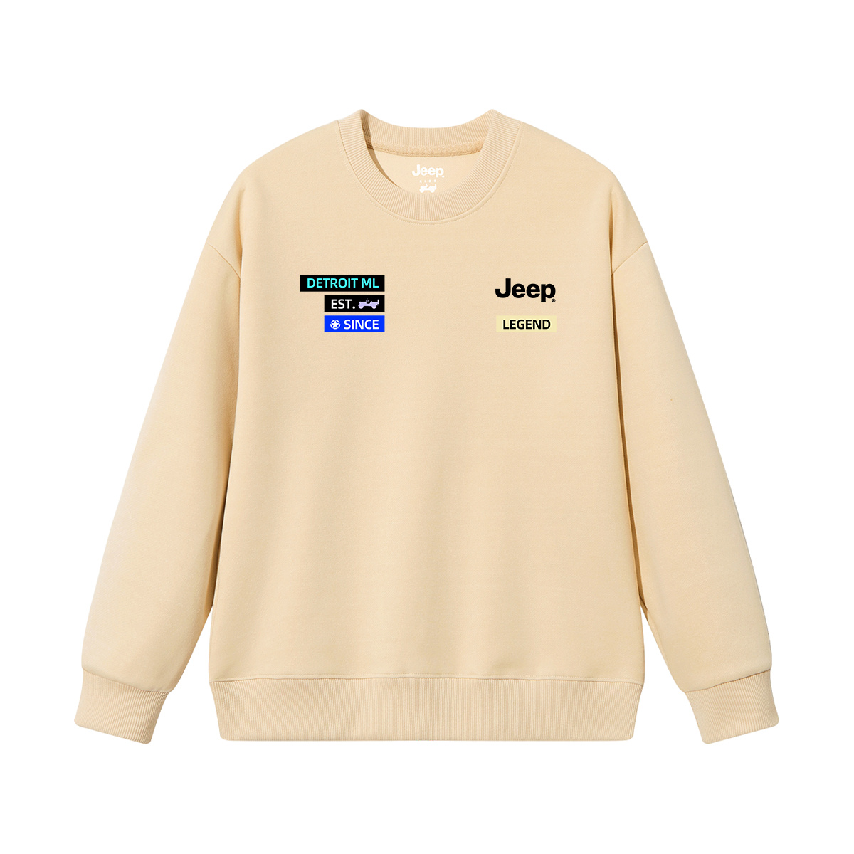 Детская толстовка с круглым вырезом утолщенная Jeep, хаки
Детская толстовка с круглым вырезом утолщенная Jeep, хаки