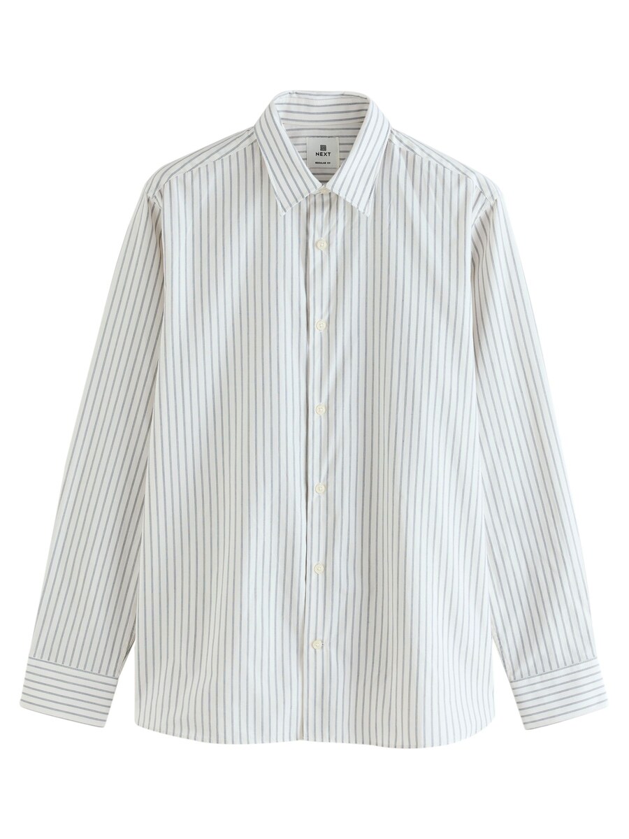 Рубашка на пуговицах классического кроя Next, белый 
Рубашка на пуговицах классического кроя Next, белый
