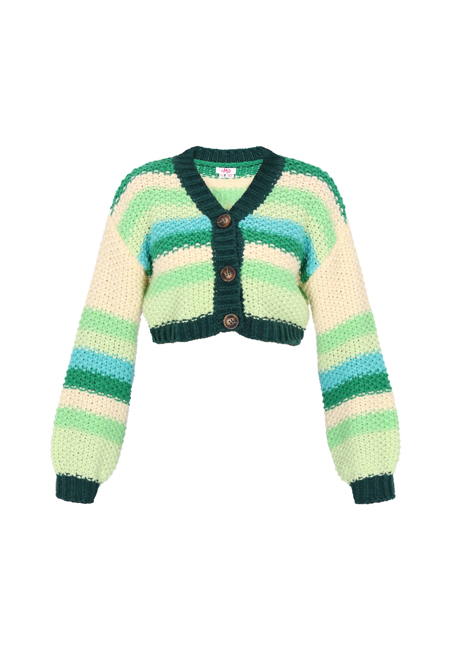 Вязаный кардиган MYMO Young Fashion, зеленый/светло-зеленый
Вязаный кардиган MYMO Young Fashion, зеленый/светло-зеленый