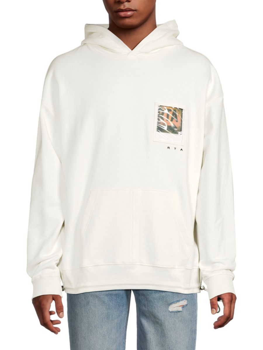 Хлопковая толстовка с капюшоном RTA, белый
Хлопковая толстовка с капюшоном RTA, белый