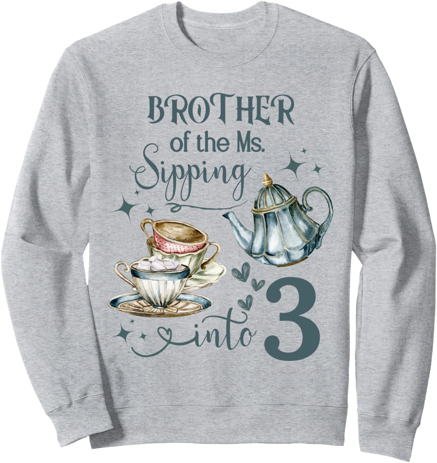 Толстовка с изображением чайника и чая в пастельных тонах для третьего дня рождения (для брата или дочери) Family Look Tea Bday Pastel Decorations Gifts, серый
Толстовка с изображением чайника и чая в пастельных тонах для третьего дня рождения (для брата или дочери) Family Look Tea Bday Pastel Decorations Gifts, серый