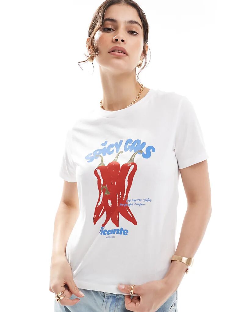 Футболка JJXX с принтом пикантных девушек белого цвета
Футболка JJXX с принтом пикантных девушек белого цвета