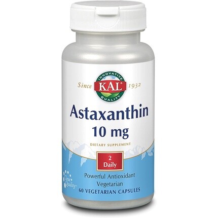 Астаксантин 5 мг 60 растительных капсул KAL
Астаксантин 5 мг 60 растительных капсул KAL