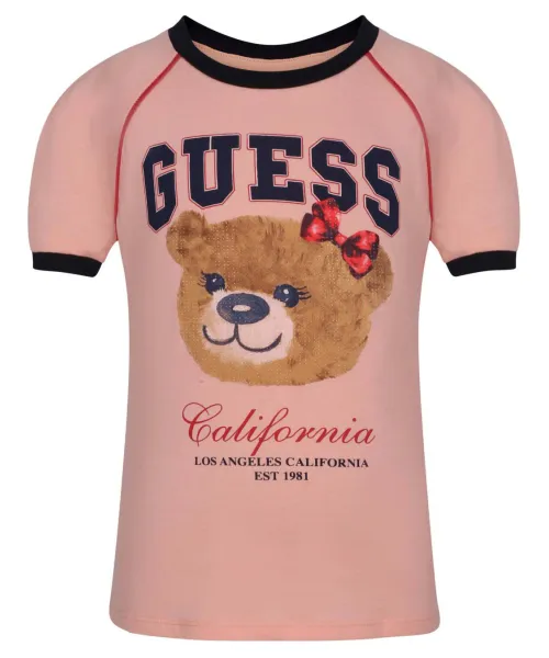 Футболка Regular fit Guess, розовый 
Футболка Regular fit Guess, розовый