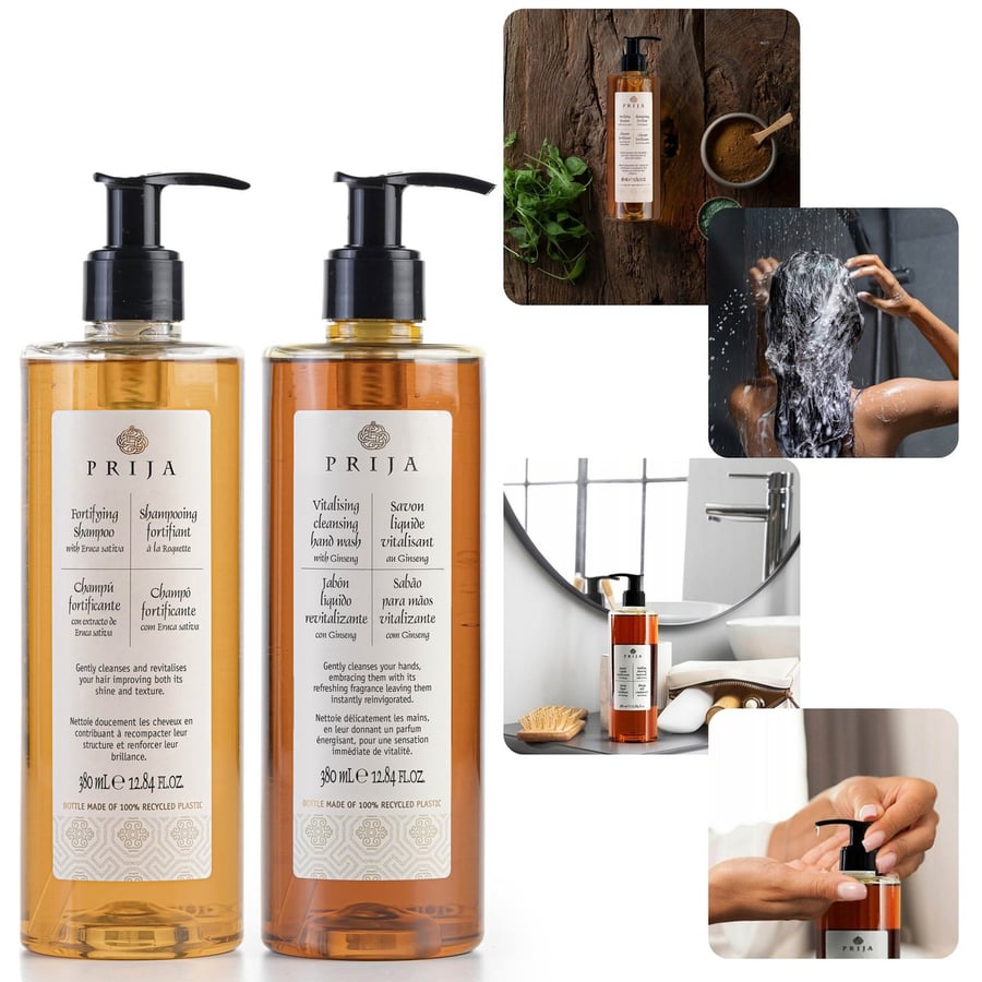 Набор косметики PRIJA: жидкое мыло с экстрактом женьшеня + шампунь для волос с рукколой 2x380 мл
Набор косметики PRIJA: жидкое мыло с экстрактом женьшеня + шампунь для волос с рукколой 2x380 мл