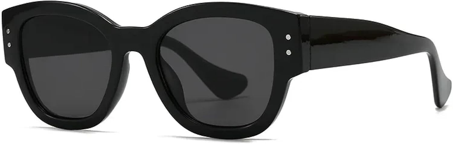 Классические солнцезащитные очки в стиле ретро «кошачий глаз» с заклепками для женщин и мужчин, винтажные, панк, популярные, в большой оправе, для путешествий, с защитой от УФ-излучения UV400 TVTBBVV, Black Black
Классические солнцезащитные очки в стиле ретро «кошачий глаз» с заклепками для женщин и мужчин, винтажные, панк, популярные, в большой оправе, для путешествий, с защитой от УФ-излучения UV400 TVTBBVV, Black Black