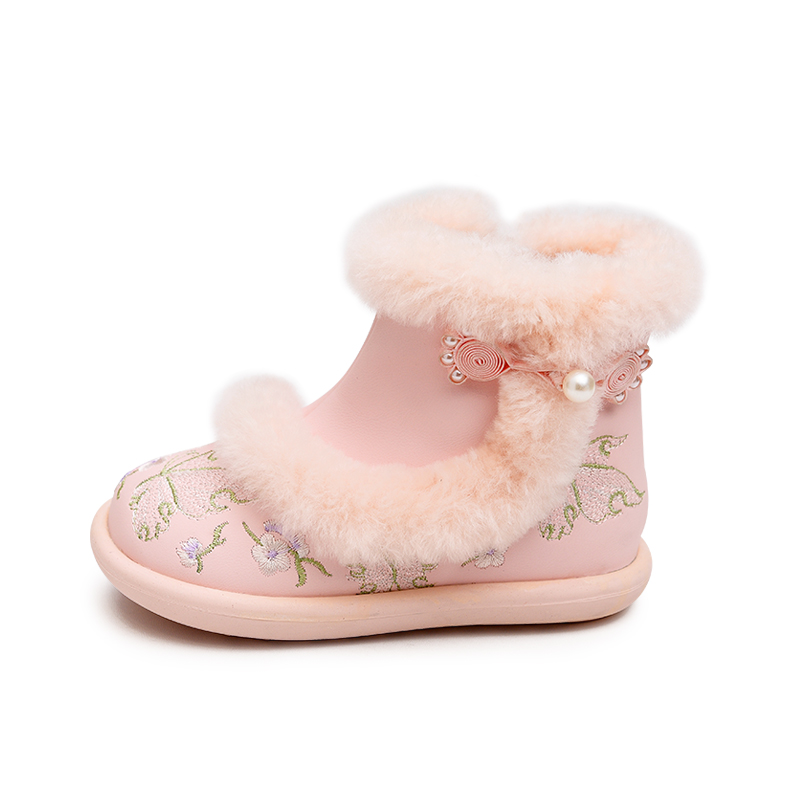 Детские утепленные ботинки Kids Budding, розовый 
Детские утепленные ботинки Kids Budding, розовый