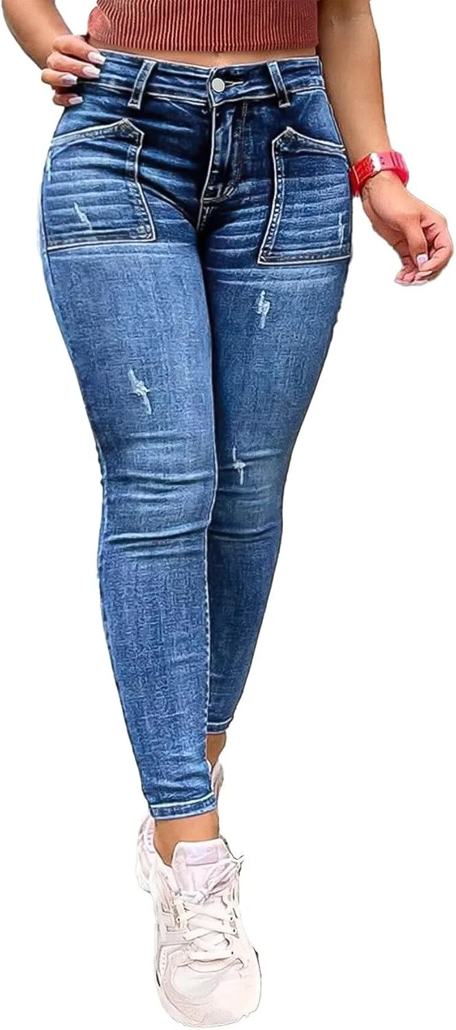 Женские джинсы Flamingals Mid Rise Skinny с эффектом потертости
Женские джинсы Flamingals Mid Rise Skinny с эффектом потертости