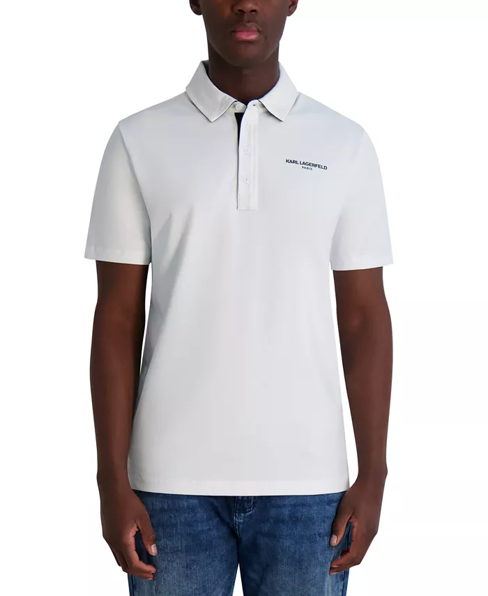 Мужская поло с логотипом KARL LAGERFELD PARIS, белый
Мужская поло с логотипом KARL LAGERFELD PARIS, белый