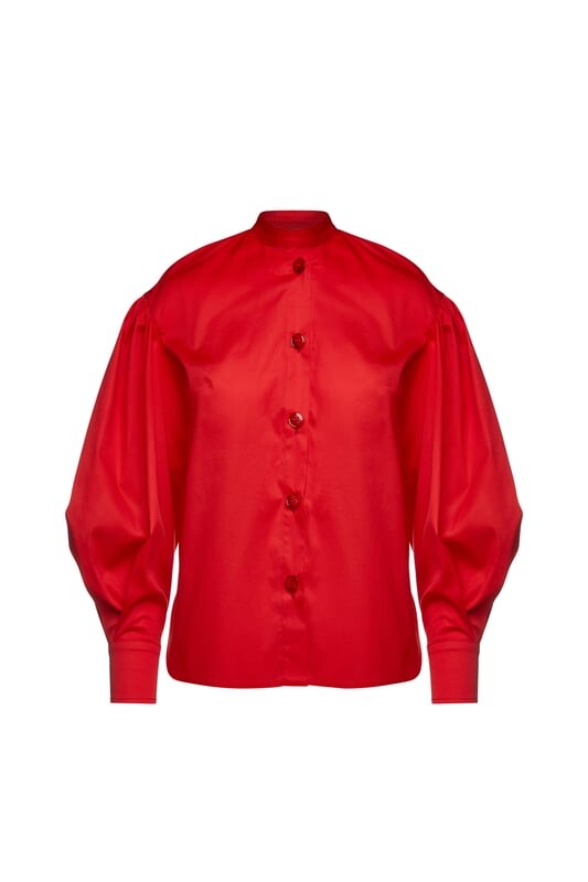Красная рубашка с епископскими рукавами Conquista, красный
Красная рубашка с епископскими рукавами Conquista, красный