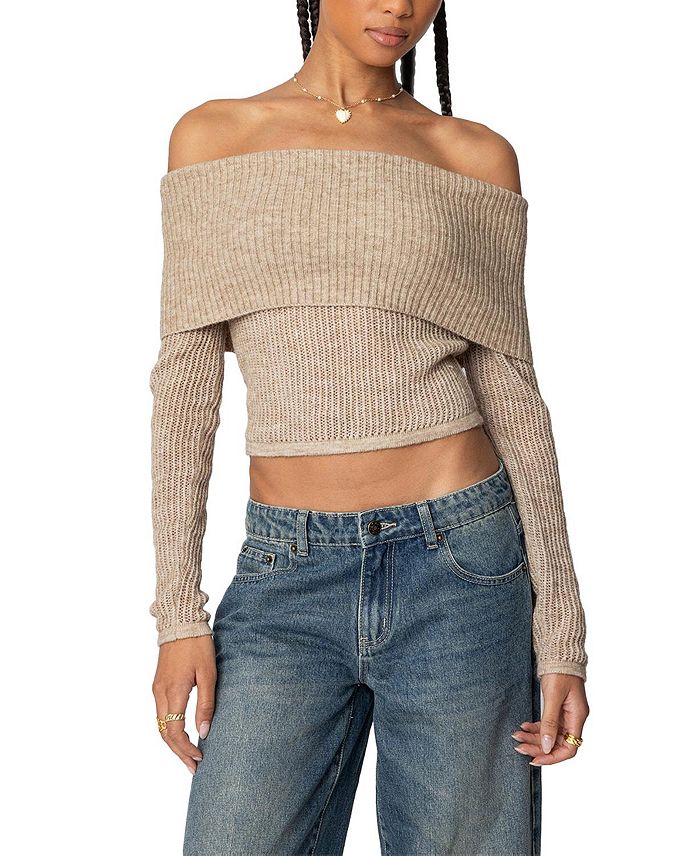 Топ с завязками Lili Fold Over Edikted, коричневый/бежевый
Топ с завязками Lili Fold Over Edikted, коричневый/бежевый