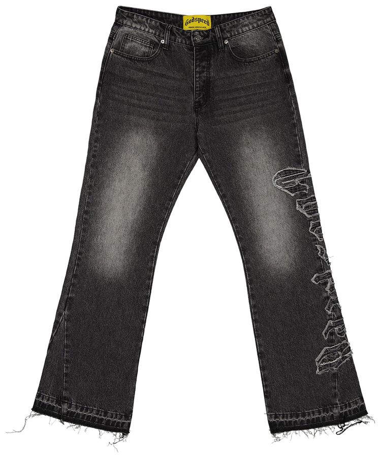 Джинсы Godspeed OG Logo Flared Denim Stitched с оригинальным логотипом
Джинсы Godspeed OG Logo Flared Denim Stitched с оригинальным логотипом