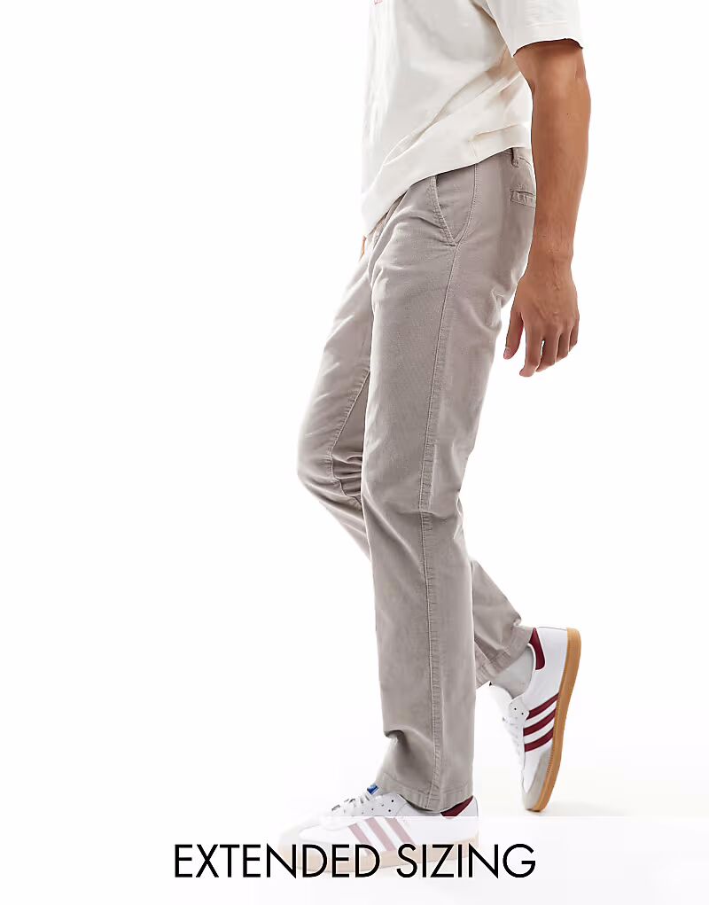 Узкие вельветовые брюки серого цвета Asos Design
Узкие вельветовые брюки серого цвета Asos Design