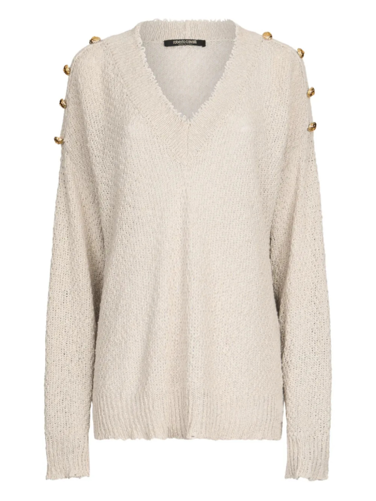 Свитер с пуговицами Roberto Cavalli, нейтральный
Свитер с пуговицами Roberto Cavalli, нейтральный