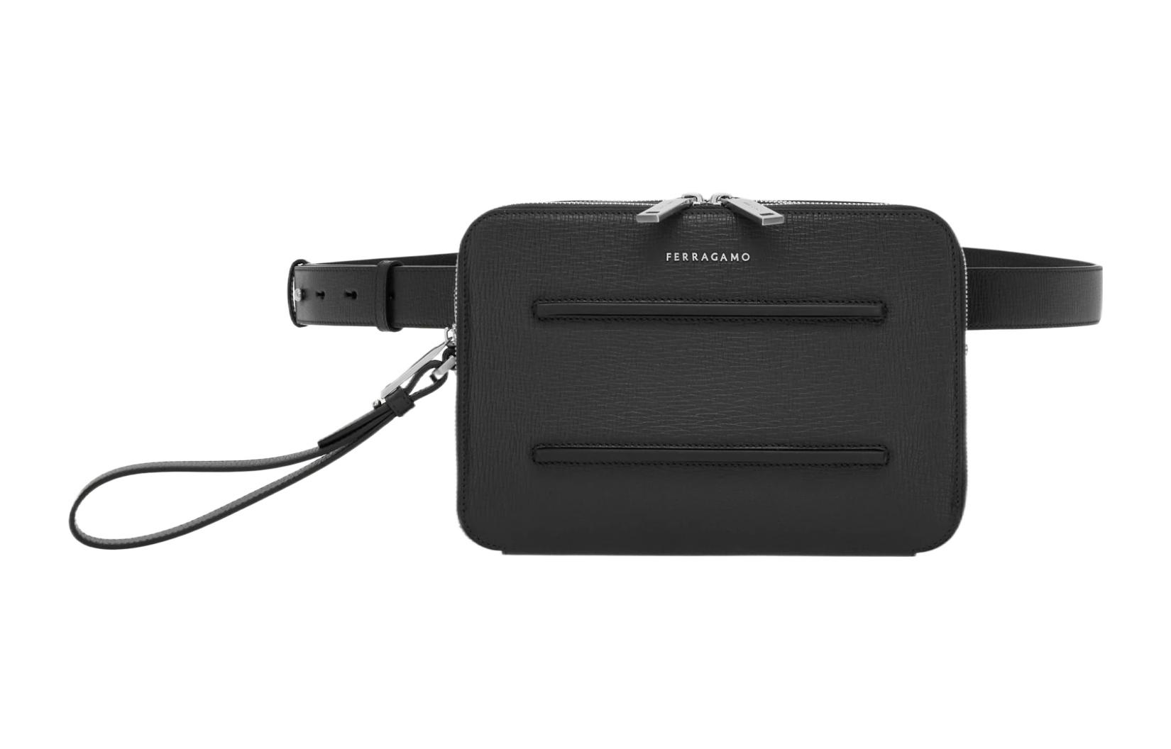 Ferragamo Мужская поясная сумка из телячьей кожи, черная
Ferragamo Мужская поясная сумка из телячьей кожи, черная