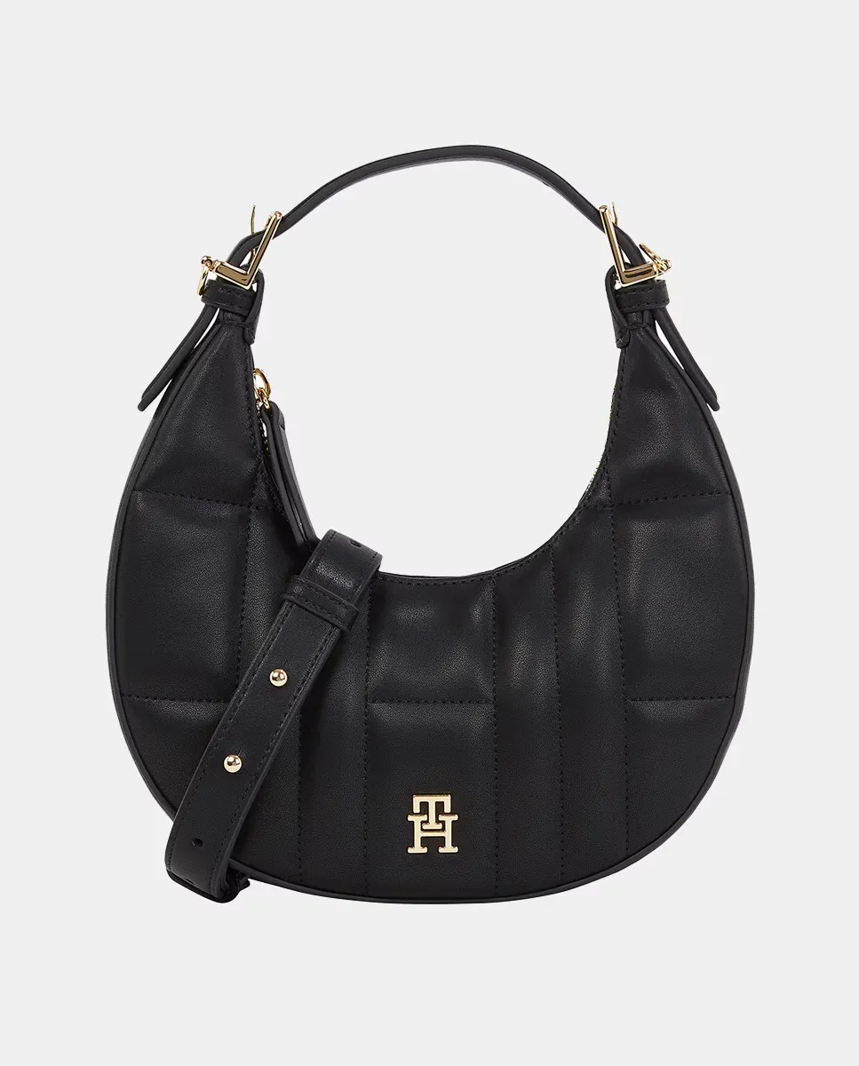 Черная стеганая сумка через плечо Tommy Hilfiger, черный
Черная стеганая сумка через плечо Tommy Hilfiger, черный