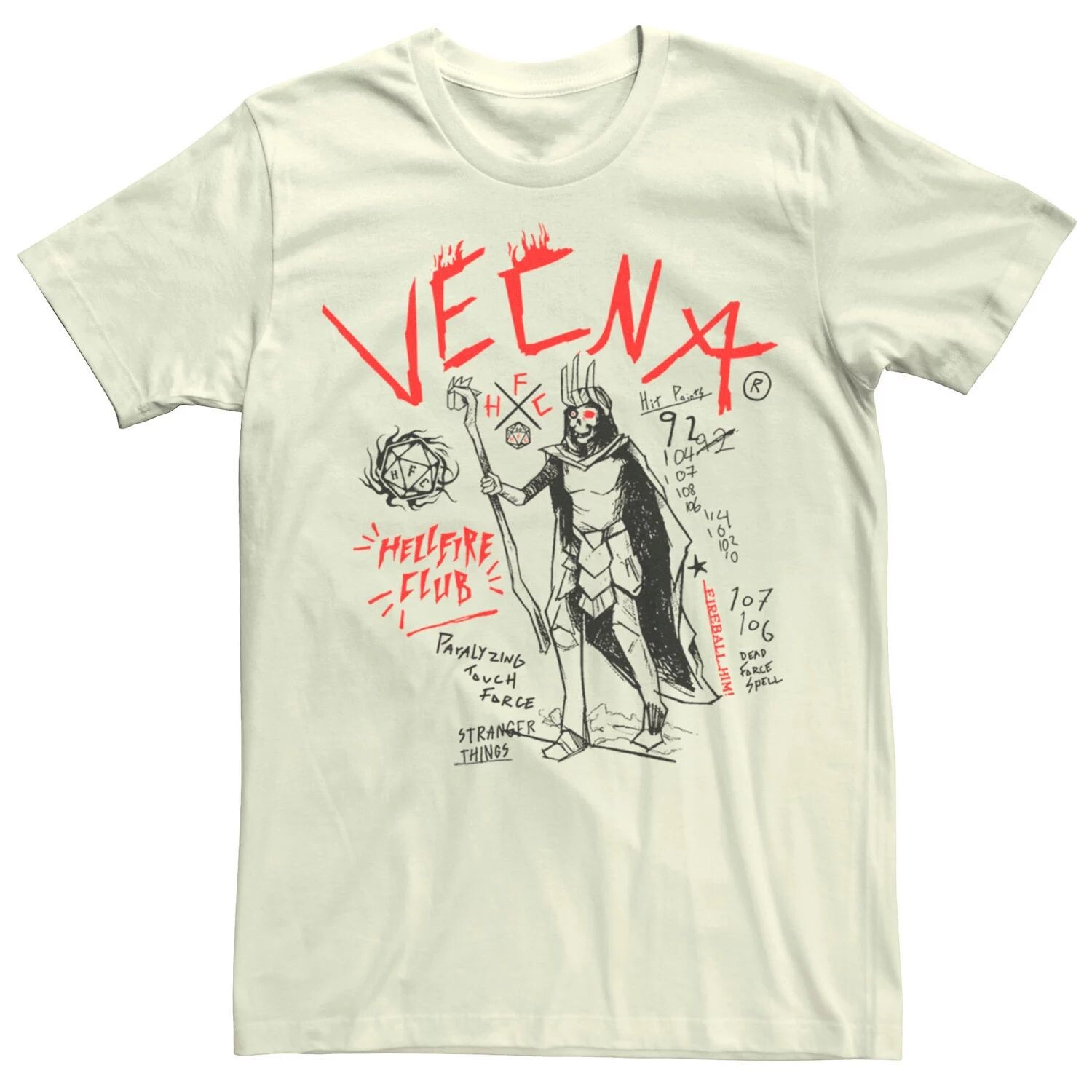 Мужская футболка Netflix Stranger Things Vecna Hellfire Club Licensed Character
Мужская футболка Netflix Stranger Things Vecna Hellfire Club Licensed Character