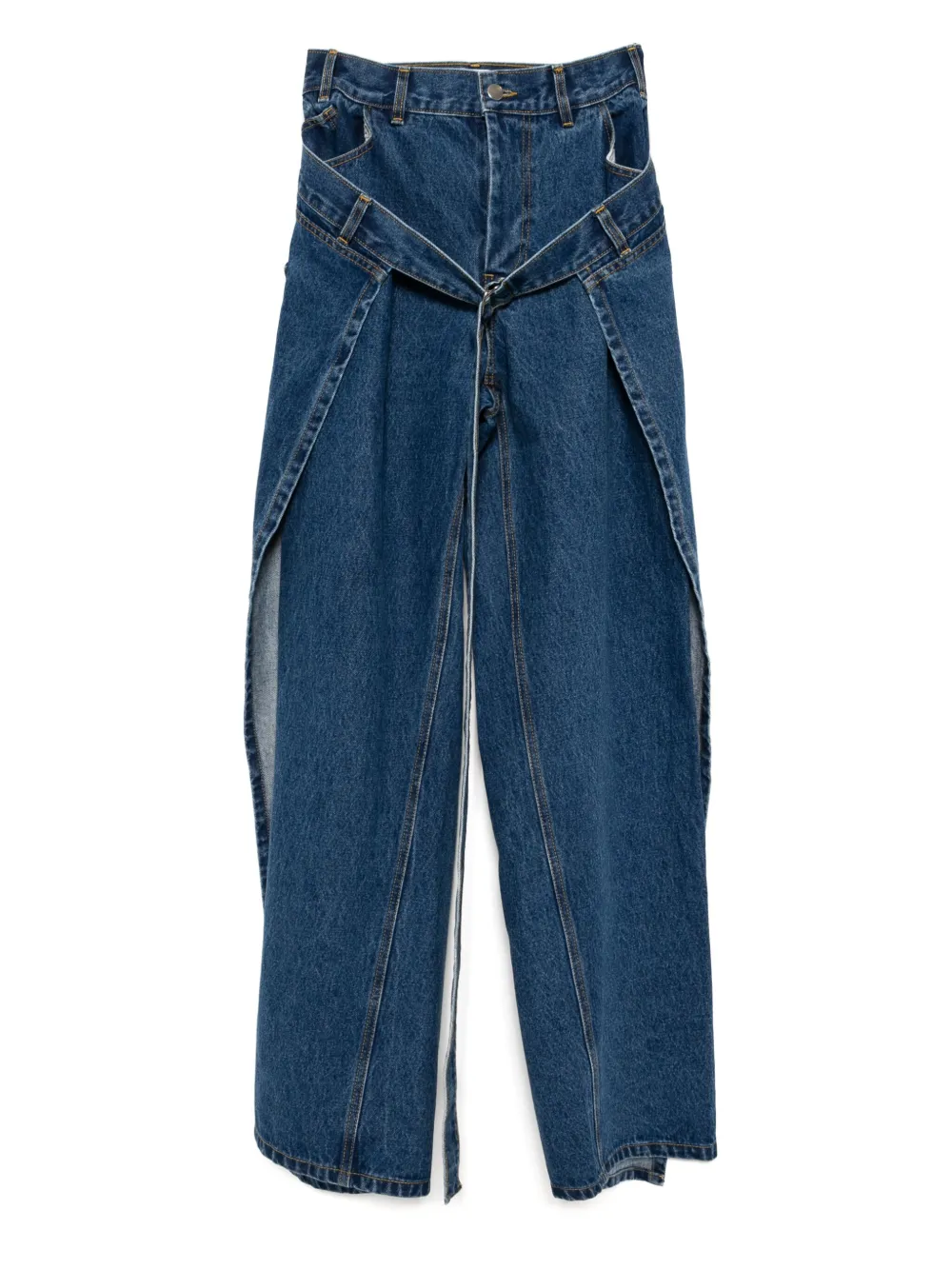 Джинсы со вставками Monse, синий
Джинсы со вставками Monse, синий