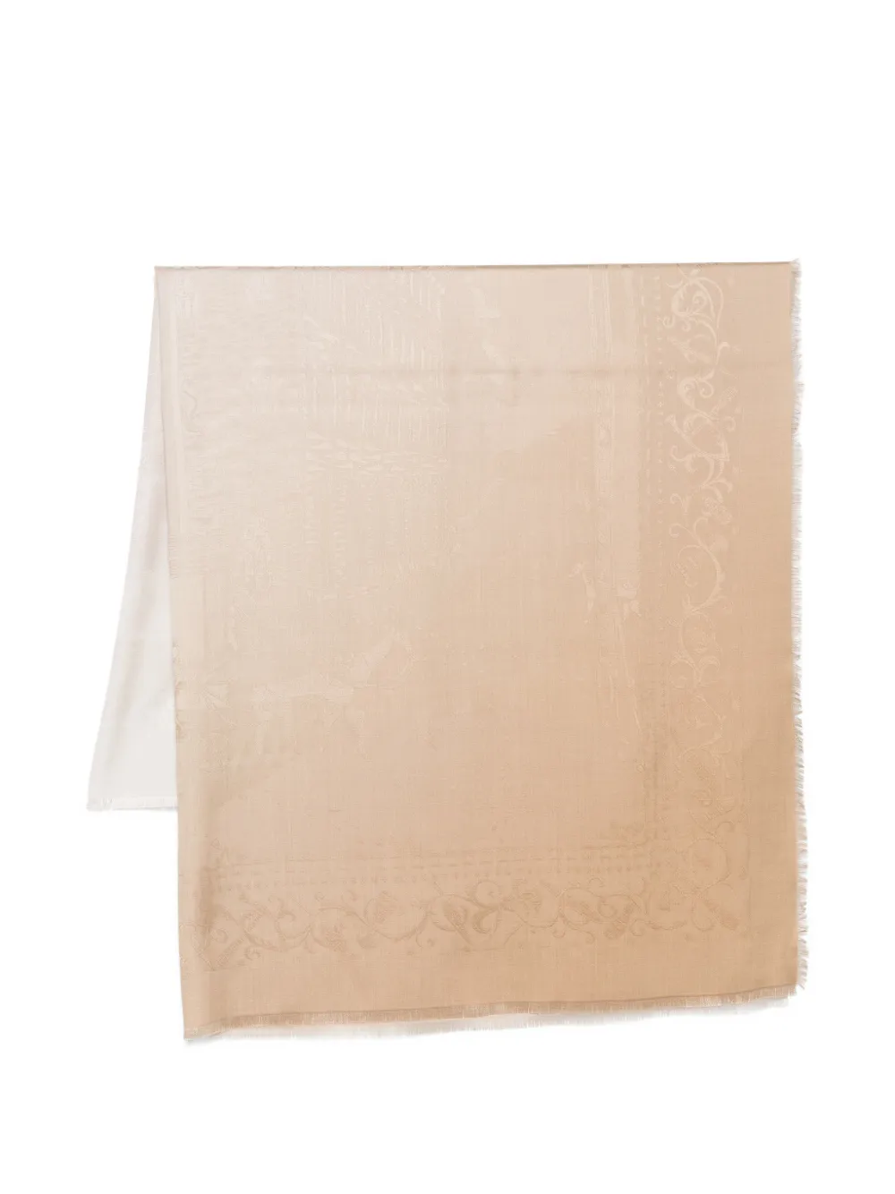 Шарф с бахромой Ferragamo, бежевый
Шарф с бахромой Ferragamo, бежевый