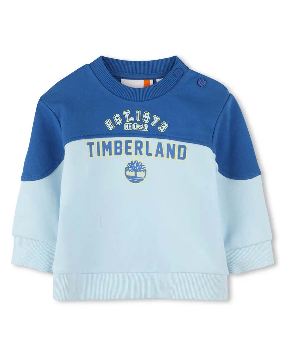 Толстовка для мальчика синего цвета с длинными рукавами Timberland, синий 
Толстовка для мальчика синего цвета с длинными рукавами Timberland, синий