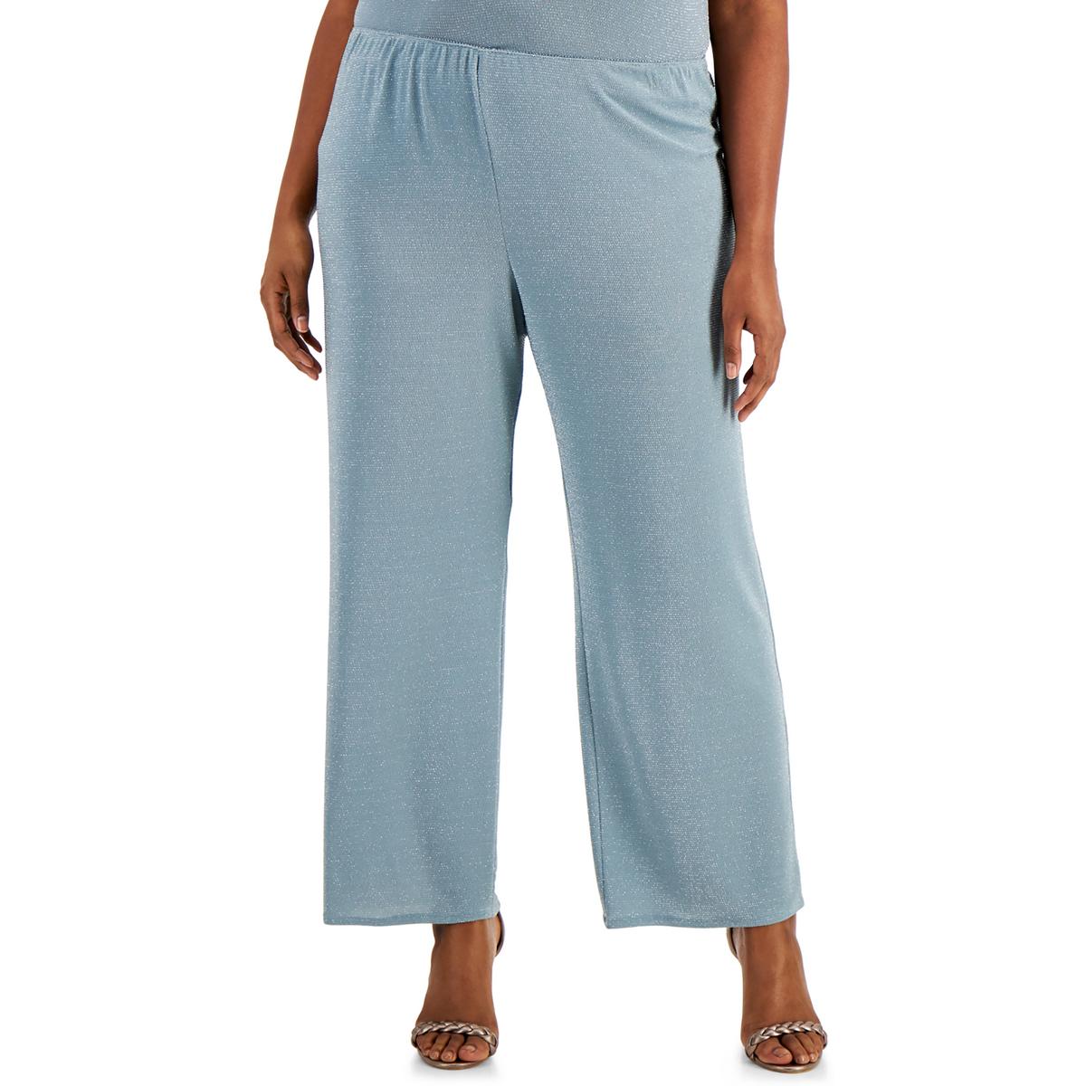 Плюс Женские Металлизированные Эластичные Прямые Брюки Alex Evenings, цвет ice sage
Плюс Женские Металлизированные Эластичные Прямые Брюки Alex Evenings, цвет ice sage