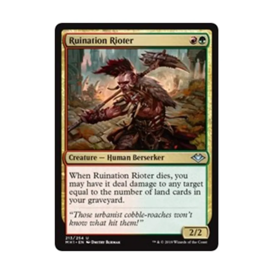 CCG Разрушительный бунтарь (U), MTG - Modern Horizons 
CCG Разрушительный бунтарь (U), MTG - Modern Horizons