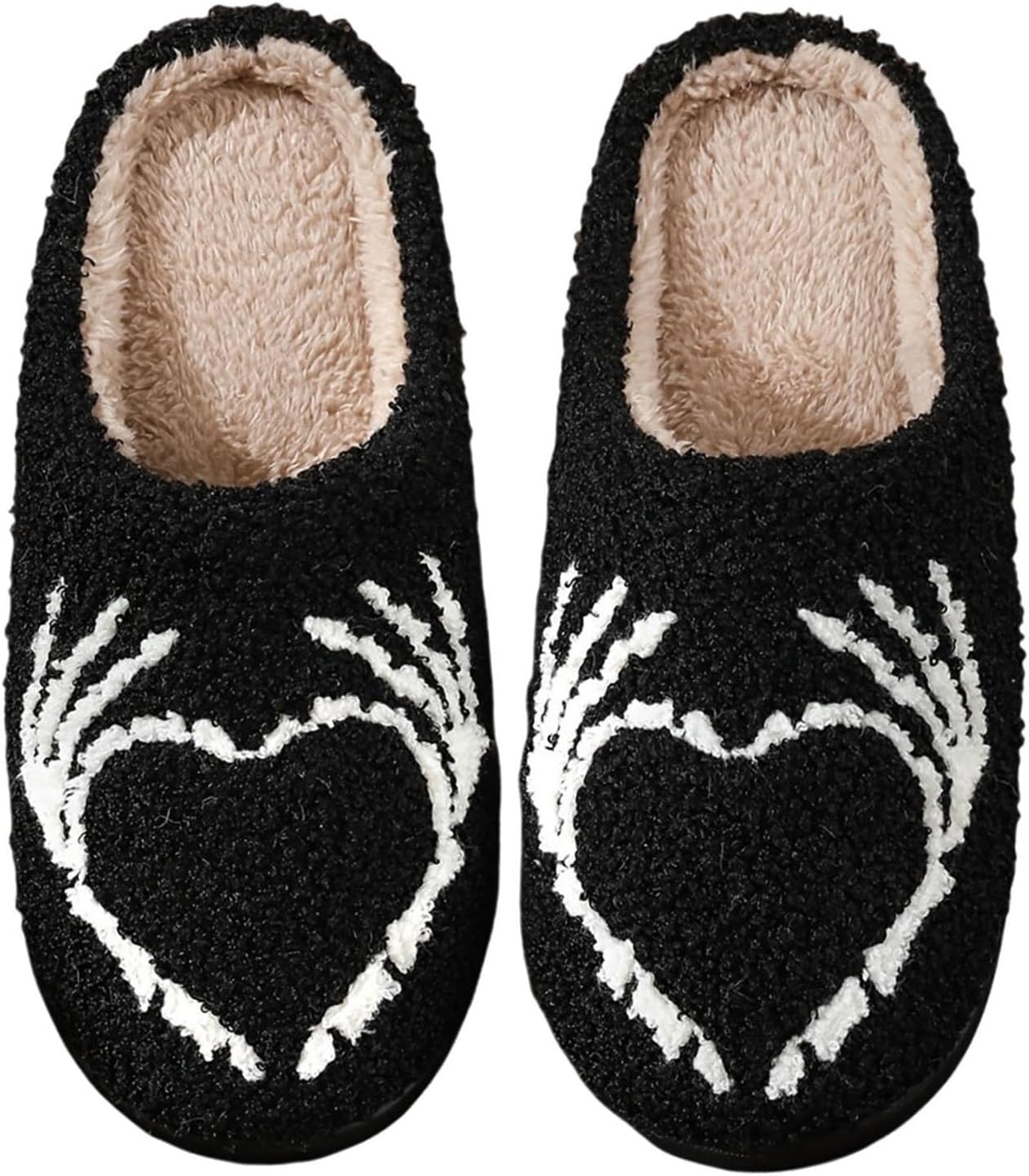 Тапочки WIRETRAN для женщин и мужчин с мягкой подошвой с эффектом памяти, пушистые зимние теплые домашние тапочки, Skull Hearts
Тапочки WIRETRAN для женщин и мужчин с мягкой подошвой с эффектом памяти, пушистые зимние теплые домашние тапочки, Skull Hearts