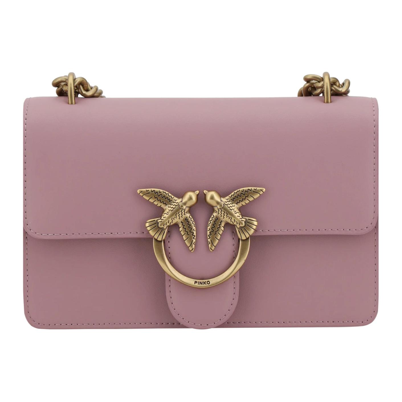 PINKO Миниатюрная кожаная сумка через плечо женская фиолетовая
PINKO Миниатюрная кожаная сумка через плечо женская фиолетовая