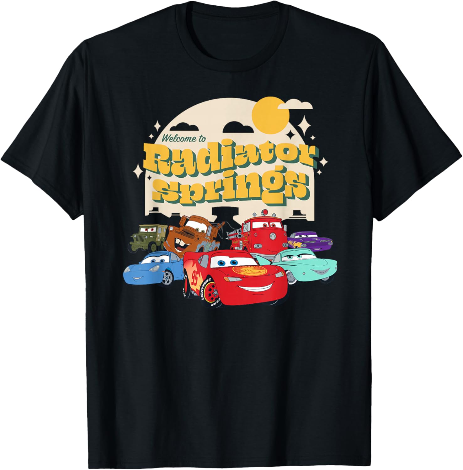 Футболка Disney Pixar Cars On The Road Radiator Spring, черная
Футболка Disney Pixar Cars On The Road Radiator Spring, черная