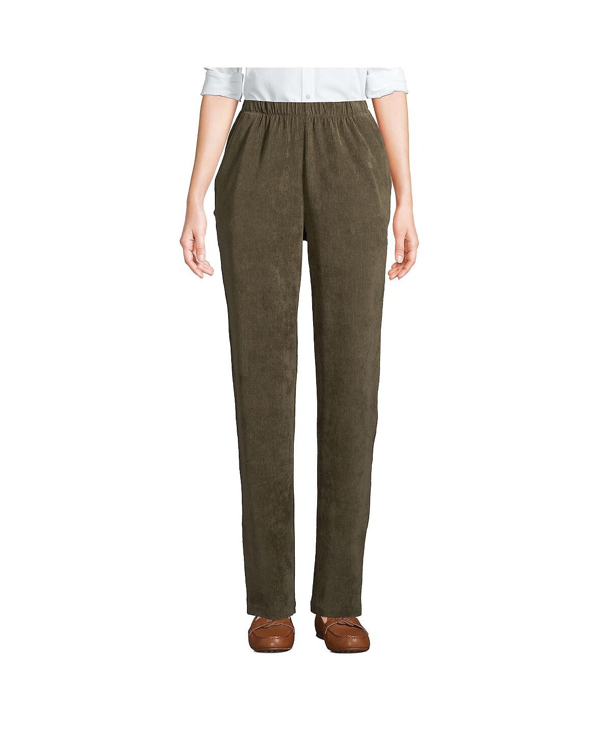 Женские спортивные трикотажные вельветовые брюки с высокой посадкой и эластичной резинкой на талии Lands' End
Женские спортивные трикотажные вельветовые брюки с высокой посадкой и эластичной резинкой на талии Lands' End