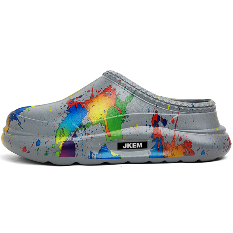 JKEM Мужские серые противоскользящие тапочки с закрытым носком и устойчивостью к истиранию, цвет Gray
JKEM Мужские серые противоскользящие тапочки с закрытым носком и устойчивостью к истиранию, цвет Gray