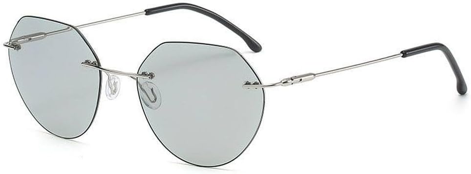 Солнцезащитные очки без оправы для вождения в темное время суток, модные солнцезащитные очки для мужчин и женщин, фотохромные солнцезащитные очки UV400, SUN1134 Generic, Silver Photochromic
Солнцезащитные очки без оправы для вождения в темное время суток, модные солнцезащитные очки для мужчин и женщин, фотохромные солнцезащитные очки UV400, SUN1134 Generic, Silver Photochromic