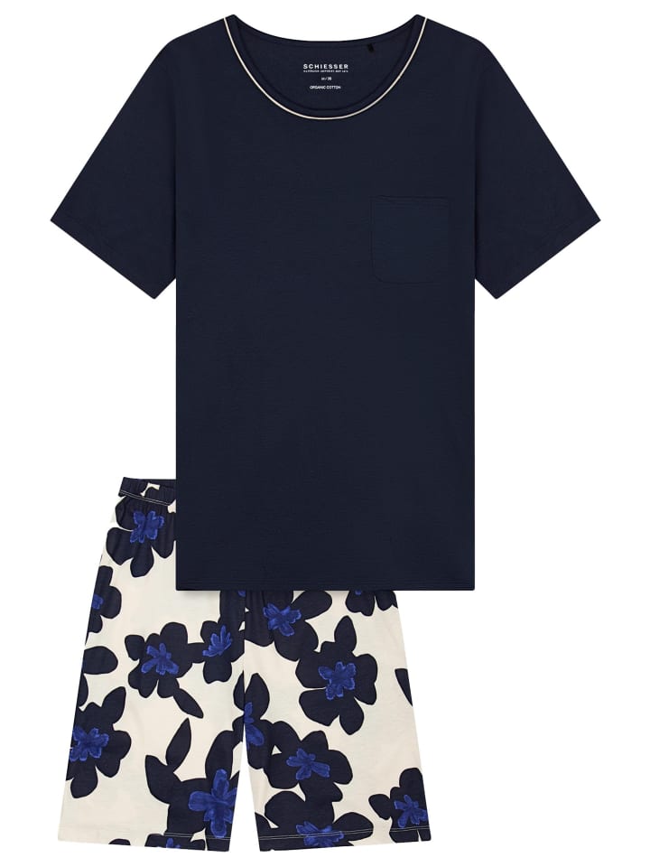 Schiesser Удобная ночная пижама темно-синего цвета
Schiesser Удобная ночная пижама темно-синего цвета