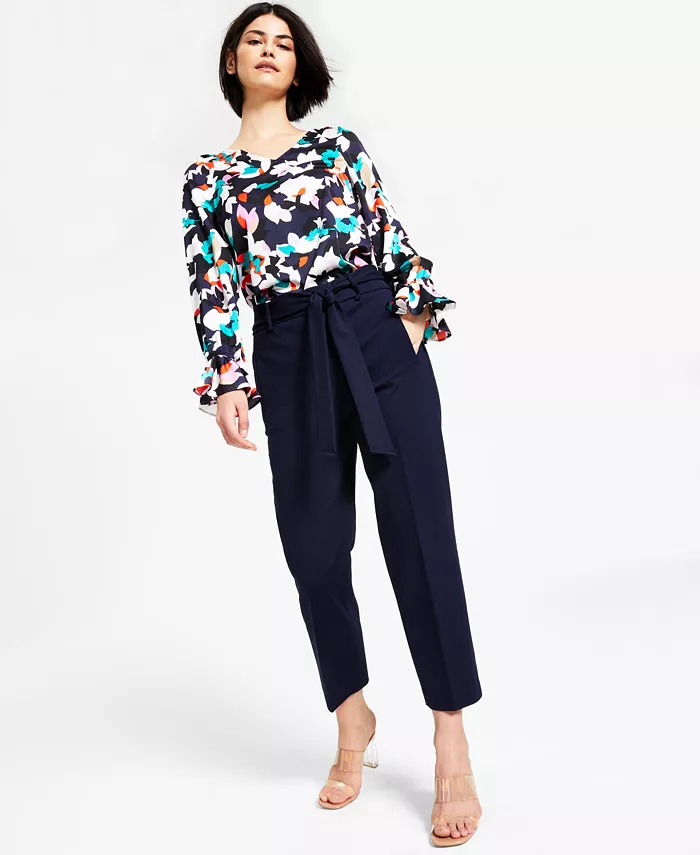 Женские брюки-капри с запахом Bar III, синий
Женские брюки-капри с запахом Bar III, синий