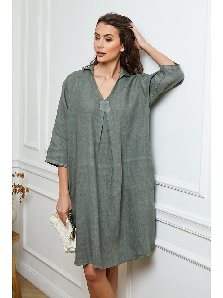 Длинное платье La Compagnie Du Lin Leinen, хаки
Длинное платье La Compagnie Du Lin Leinen, хаки