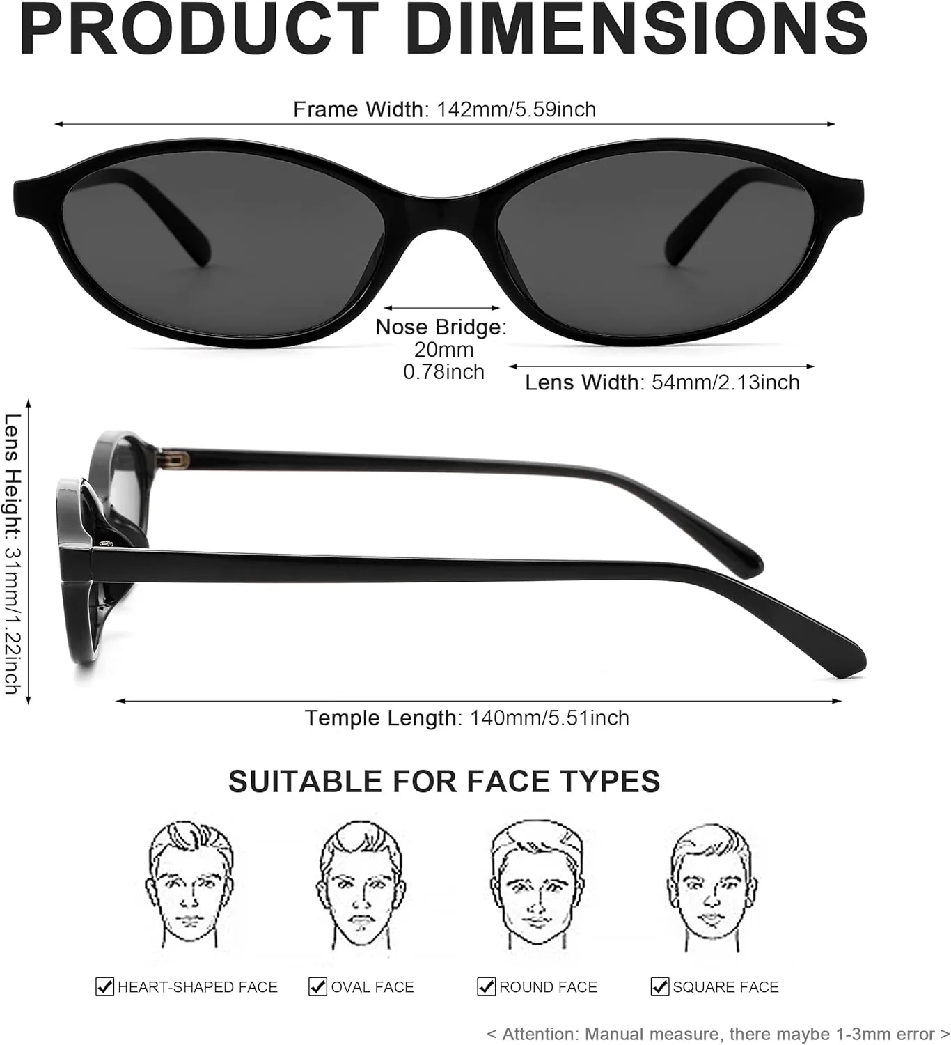 Солнцезащитные очки Bouryo Retro Oval для женщин - маленькие очки-«кошачий глаз» в стиле 90-х - легкие, узкие, модные, A7-(2 Pack) Black/Gray + Olive/Brown
Солнцезащитные очки Bouryo Retro Oval для женщин - маленькие очки-«кошачий глаз» в стиле 90-х - легкие, узкие, модные, A7-(2 Pack) Black/Gray + Olive/Brown