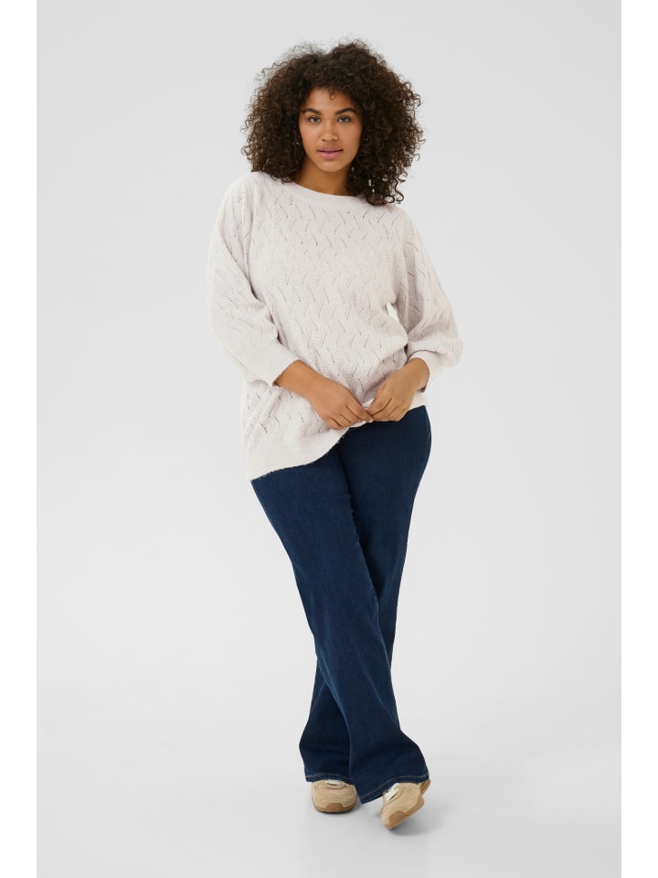 KAFFE curve Вязаный свитер KCanita стандартного кроя, светло-серый меланж
KAFFE curve Вязаный свитер KCanita стандартного кроя, светло-серый меланж